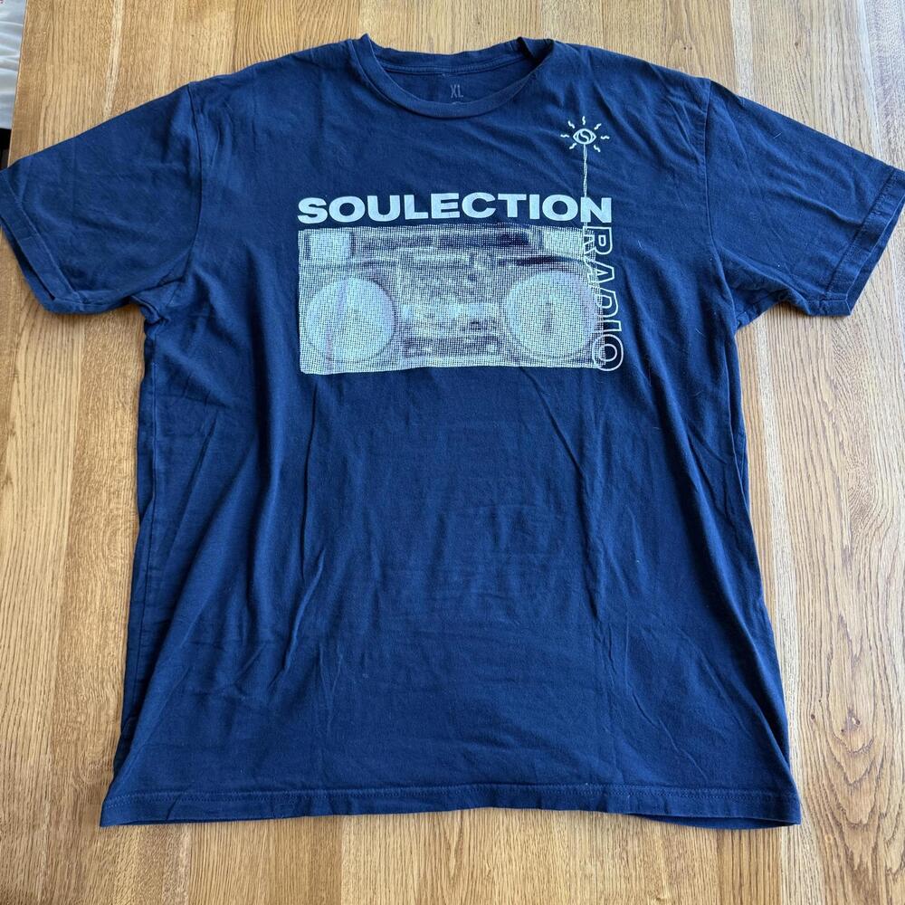 Soulection Radio Graphic T-Shirt Men's XL Navy Future Beats